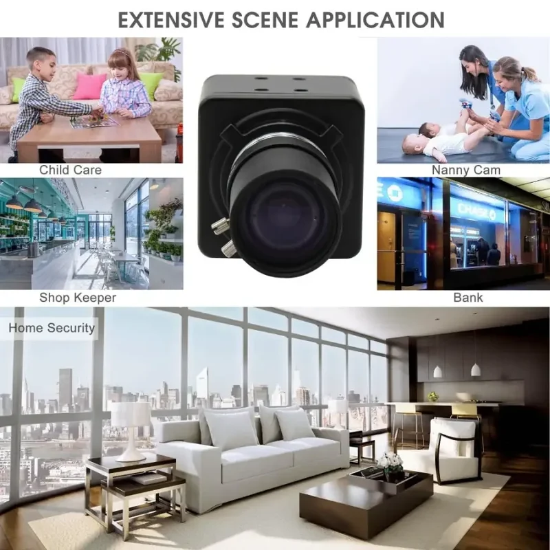 Webcam USB haute vitesse CMOS 1080P HD avec objectif varifocal