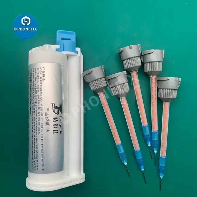 Seringue distributrice de colle structurelle ACC 50 ml pour adhésif pour cadre étroit d'écran