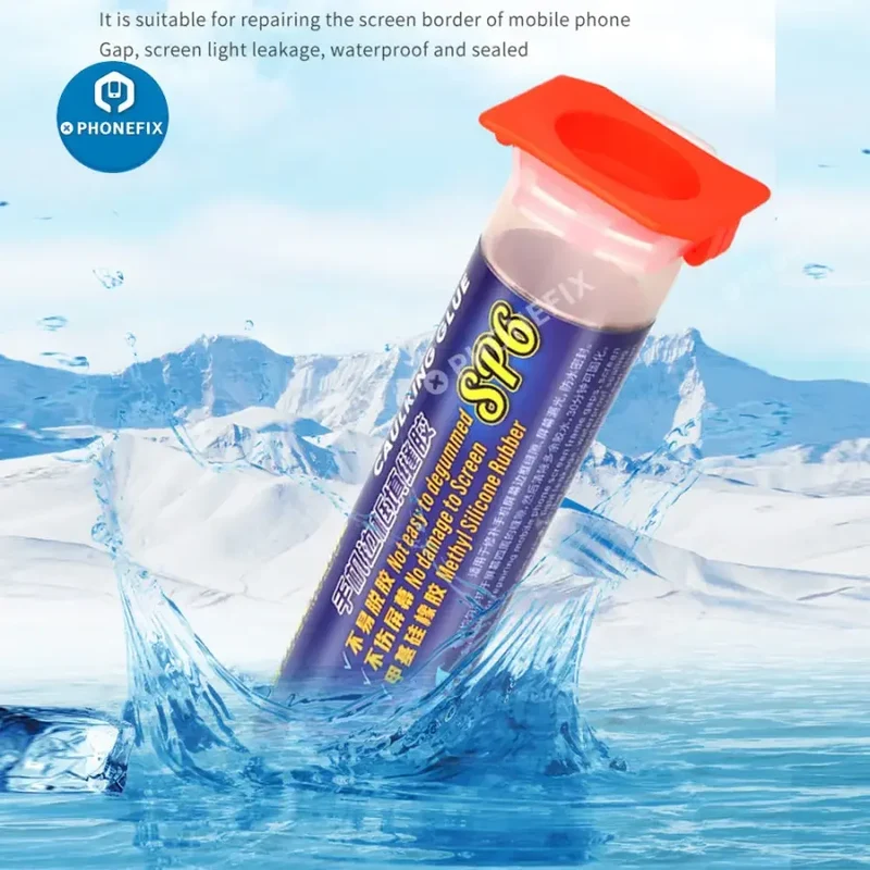 Colle de calfeutrage liquide adhésive pour réparation d'écrans incurvés, 30 ml