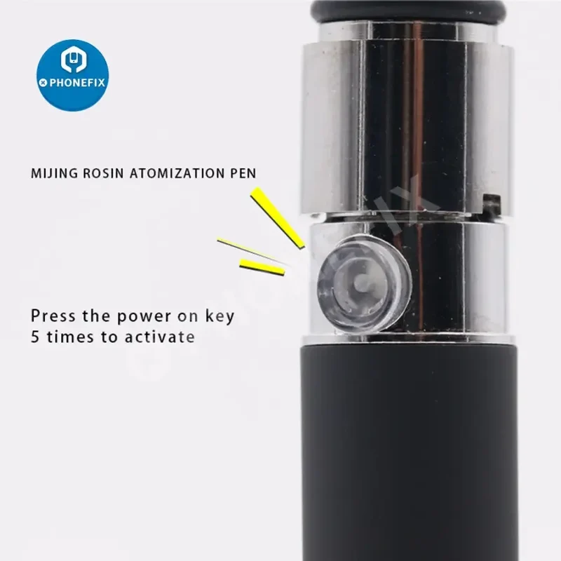 Stylo d'atomisation de colophane Mijing pour téléphone, détection de court-circuit sur circuit imprimé