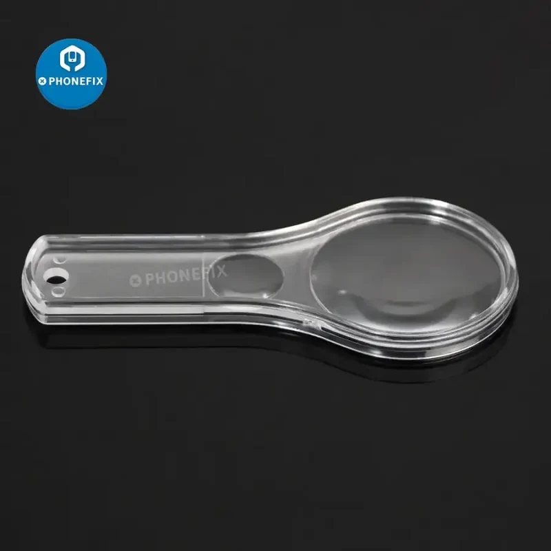 Mini loupe multifonction 5-10X en plastique transparent PMMA (acrylique), 10 pièces