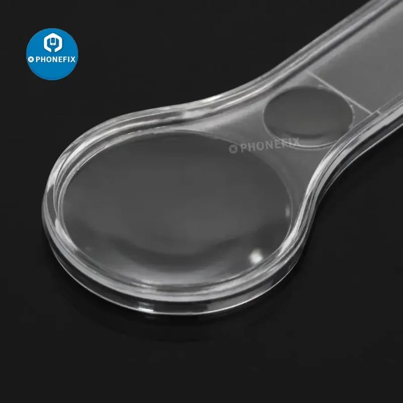 Mini loupe multifonction 5-10X en plastique transparent PMMA (acrylique), 10 pièces