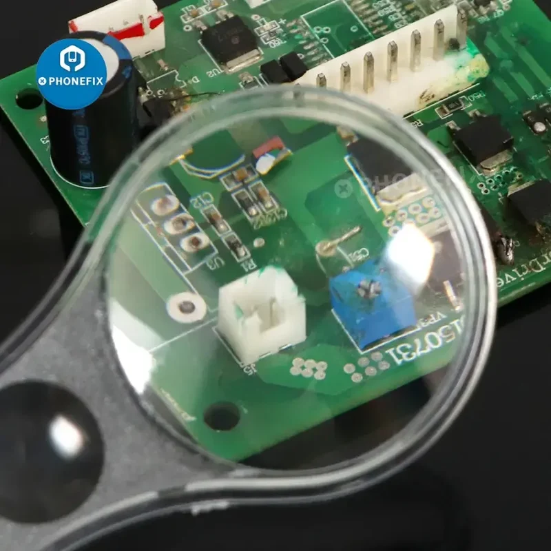 Mini loupe multifonction 5-10X en plastique transparent PMMA (acrylique), 10 pièces