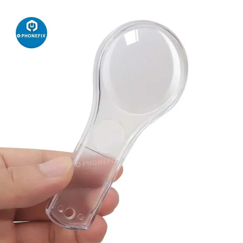 Mini loupe multifonction 5-10X en plastique transparent PMMA (acrylique), 10 pièces