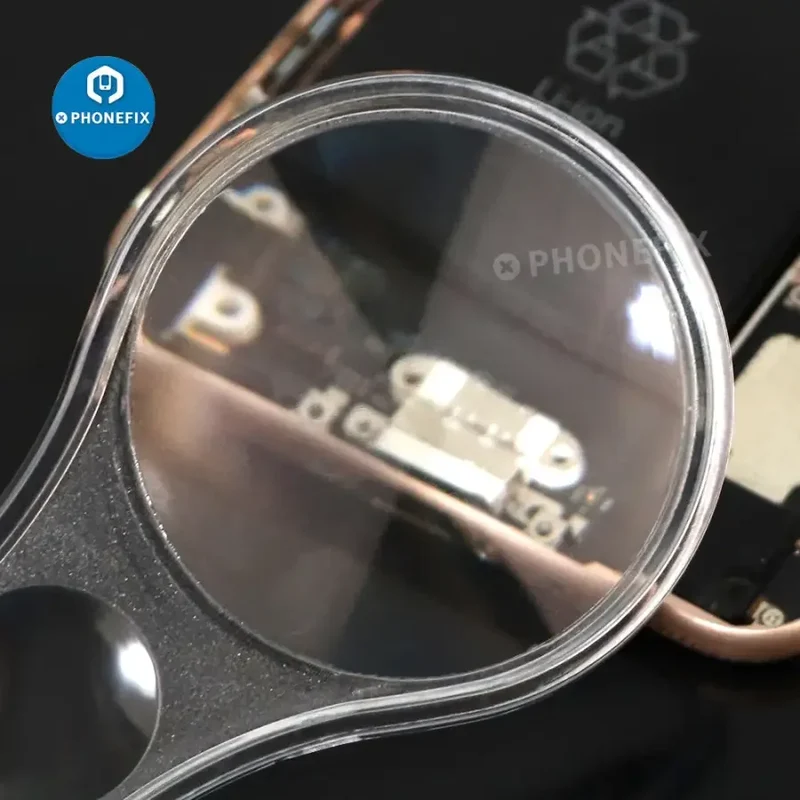 Mini loupe multifonction 5-10X en plastique transparent PMMA (acrylique), 10 pièces