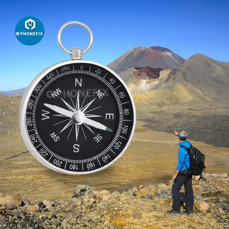 Boussole d'urgence portable et légère, outil de navigation en extérieur