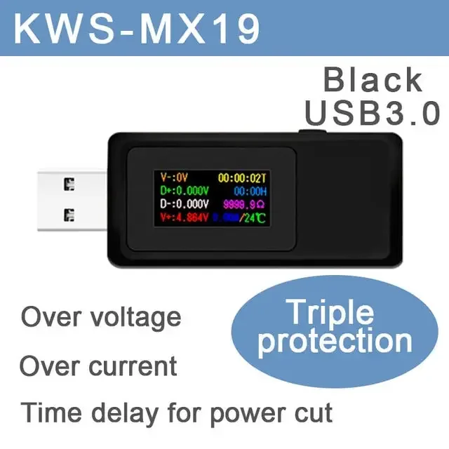 Testeur de tension et de courant USB multifonction 10 en 1 de type C