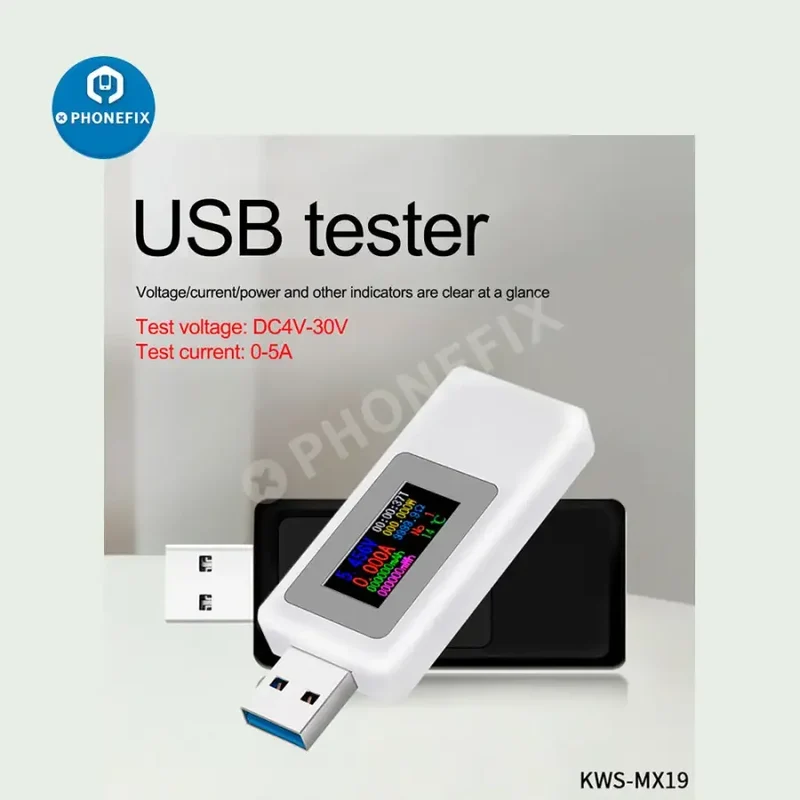Testeur de tension et de courant USB multifonction 10 en 1 de type C