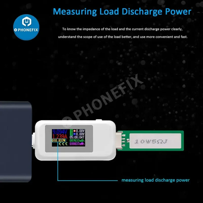 Testeur de tension et de courant USB multifonction 10 en 1 de type C