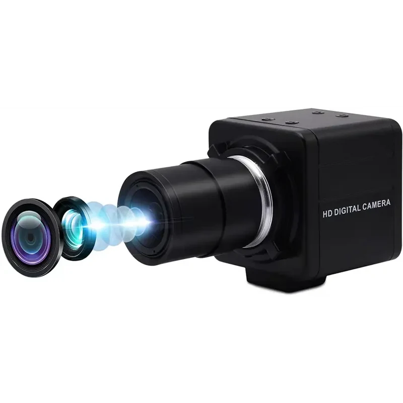 Webcam 4K 8MP HD à focale variable avec zoom optique USB