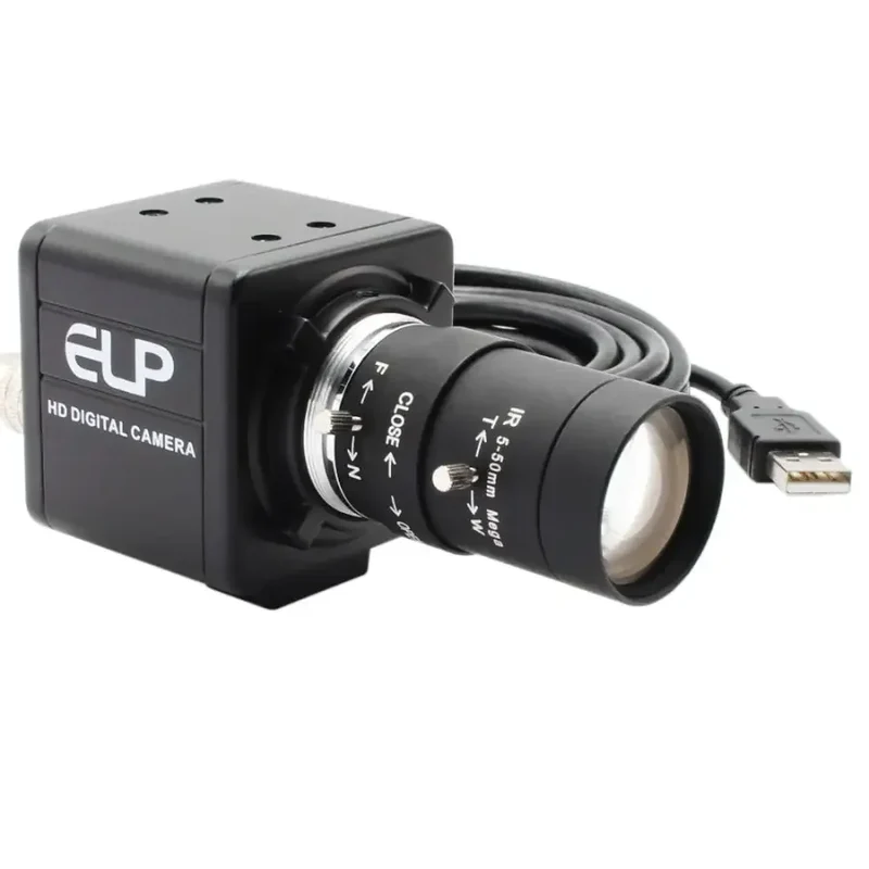 Webcam USB 4K SONY à fréquence d'images élevée avec objectif varifocal manuel