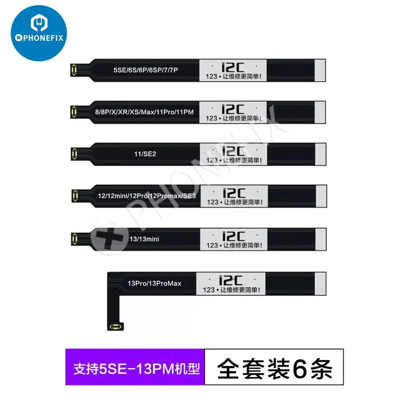 Câble de test de batterie I2C pour iPhone 5SE-13 Pro Max