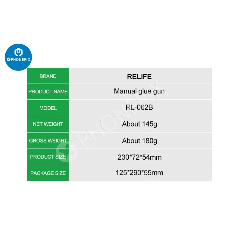 Pistolet à colle manuel RL-062A RL-062B RL-062C Distributeur de flux de soudure