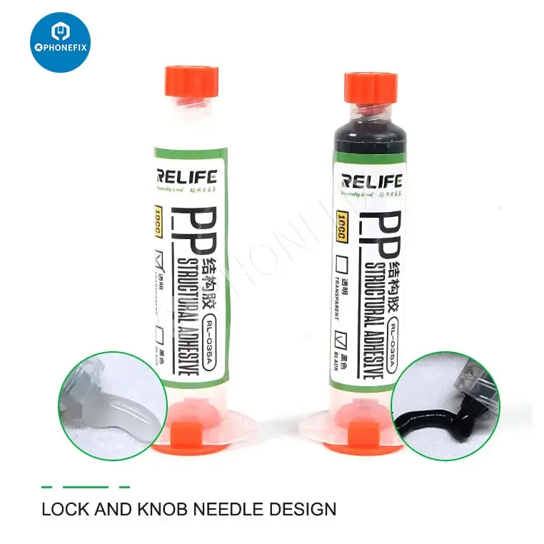 Adhésif structurel PP RELIFE RL-035A 10 cc 30 cc