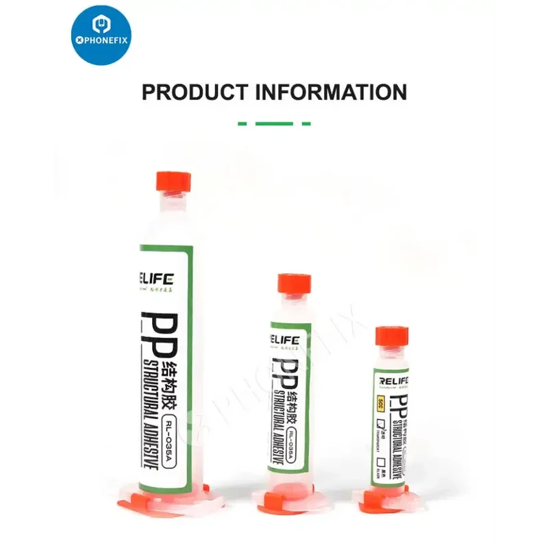 Adhésif structurel PP RELIFE RL-035A 10 cc 30 cc