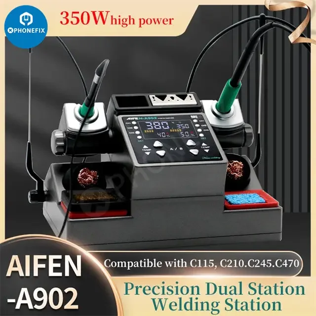 Station de soudage double AIFEN A902 Pro C210 C245 C115 Outil de soudage