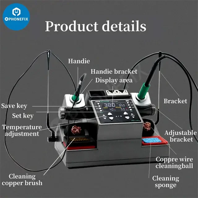 Station de soudage double AIFEN A902 Pro C210 C245 C115 Outil de soudage