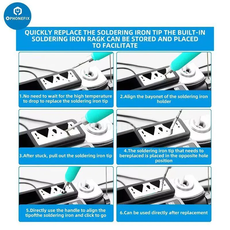 Station de soudage double AIFEN A902 Pro C210 C245 C115 Outil de soudage