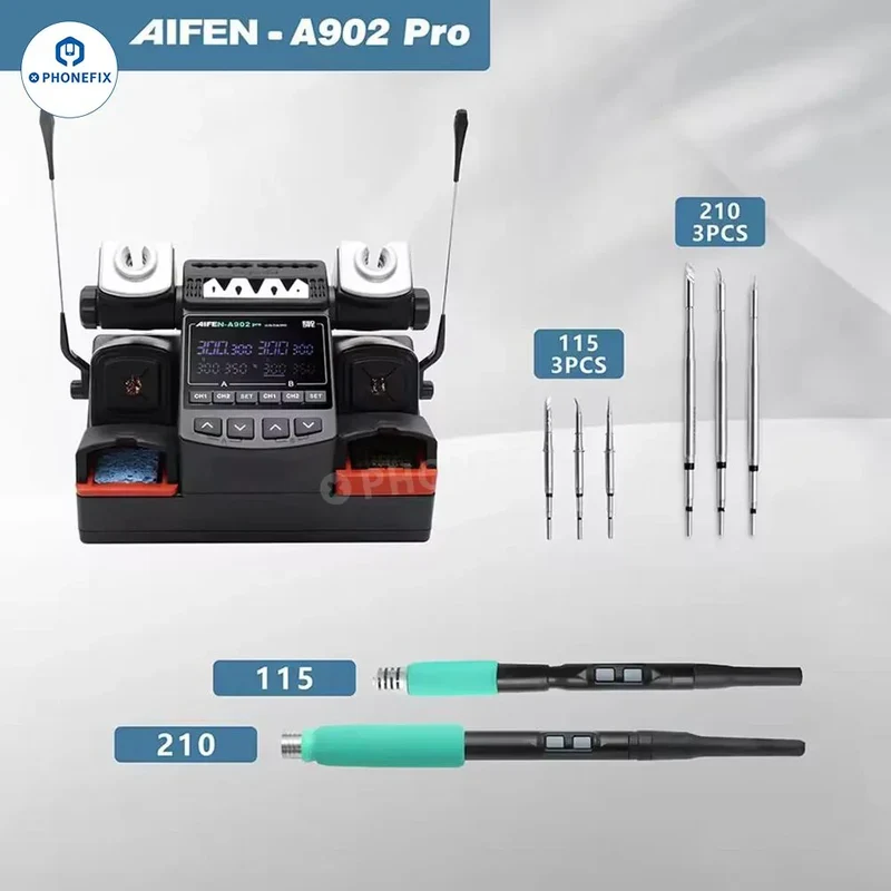 Station de soudage double AIFEN A902 Pro C210 C245 C115 Outil de soudage