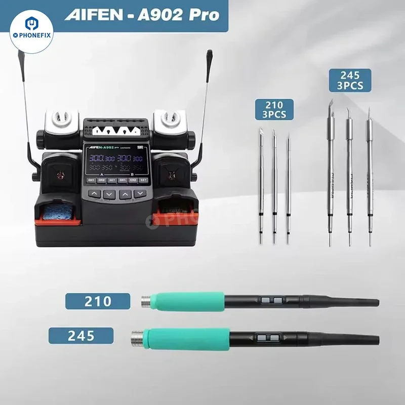 Station de soudage double AIFEN A902 Pro C210 C245 C115 Outil de soudage
