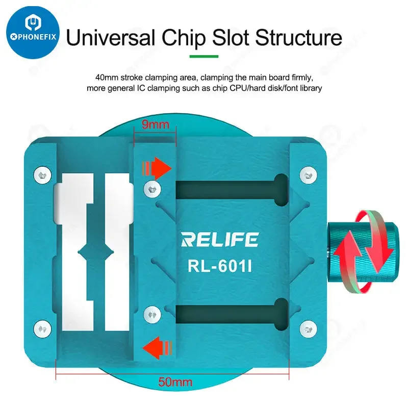 Mini-dispositif rotatif de réparation de puce BGA pour carte mère RELIFE RL-601i