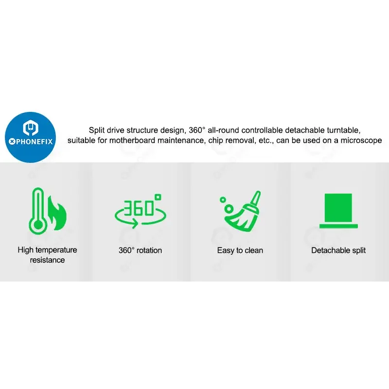 Mini-dispositif rotatif de réparation de puce BGA pour carte mère RELIFE RL-601i