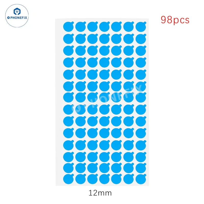 Autocollant de protection pour appareil photo de téléphone 2UUL, matrice de points, microphone, 7 mm, 12 mm