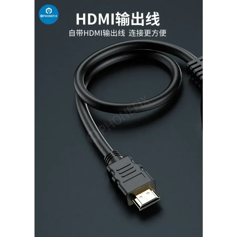 Commutateur automatique multi-écrans HDMI 3 entrées 1 sortie avec câble HDMI de 0.4 m