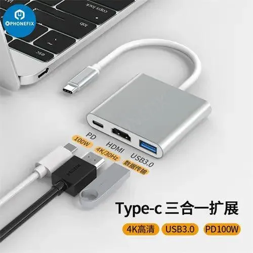 Hub USB C 12 en 1, station d'accueil Type-C, charge rapide PD