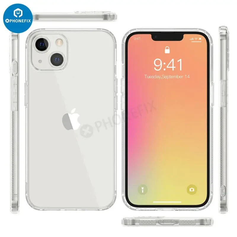 Coque en silicone avec MagSafe pour iPhone 12, 13, 14 et 15 Pro Max