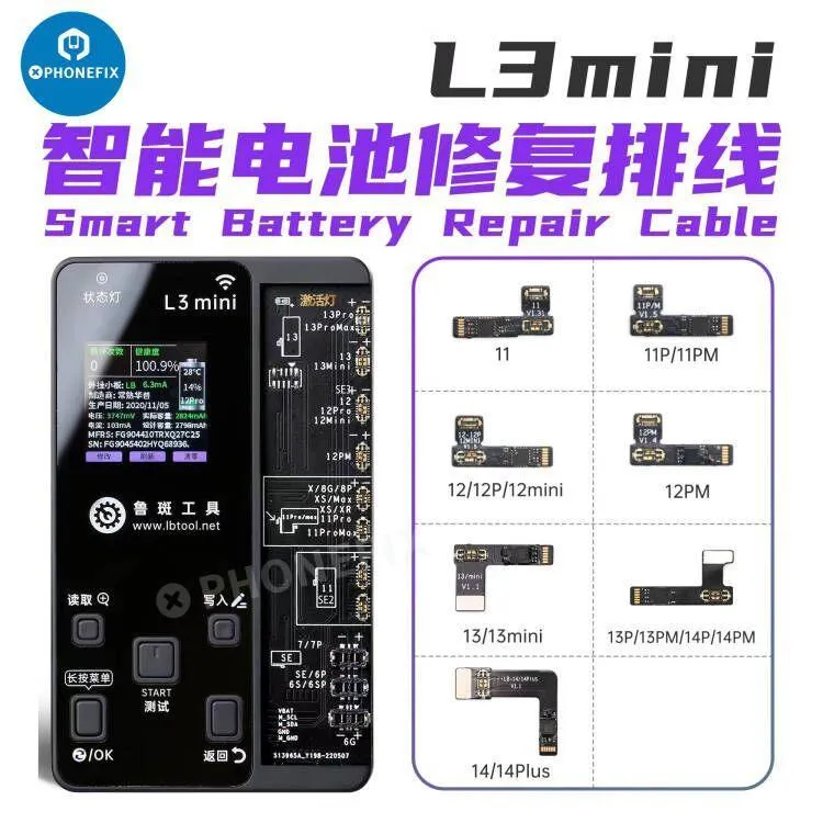 Mini programmateur Luban L3 pour iPhone, réparation de batterie et écran LCD