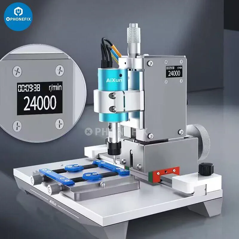 Machine de meulage de puce AIXUN pour le retrait de circuits intégrés de processeur de carte mère de téléphone