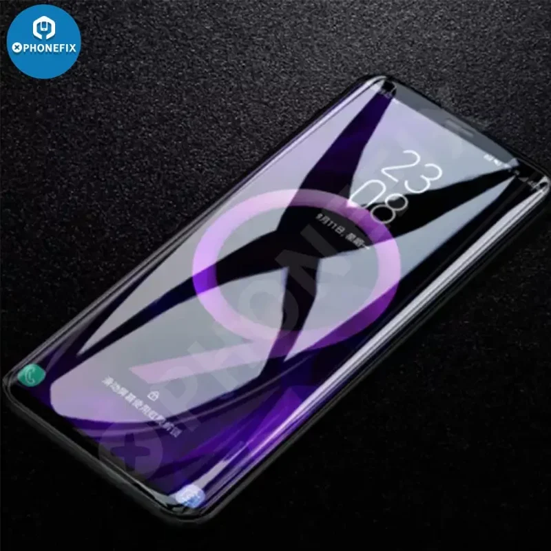 Film de protection liquide nano en verre trempé à colle UV pour Samsung Galaxy