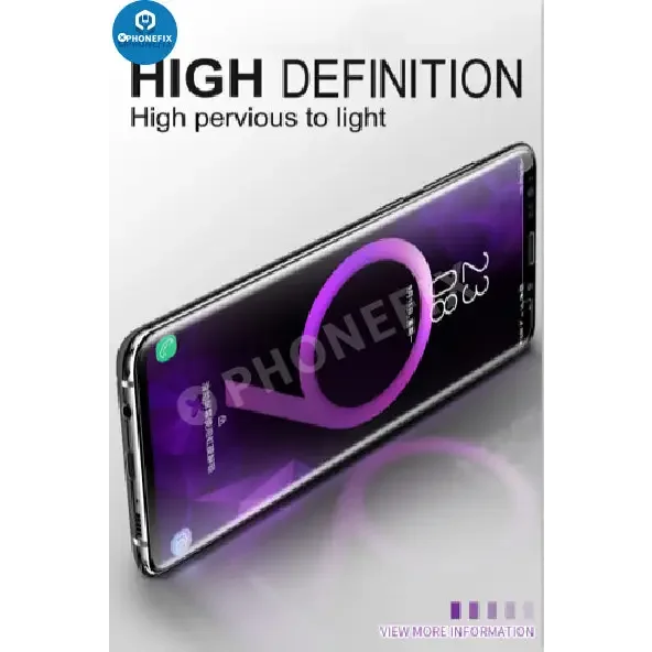 Film de protection liquide nano en verre trempé à colle UV pour Samsung Galaxy