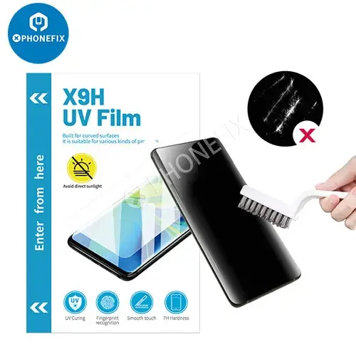Film souple incurvé UV X9H pour écran de téléphone