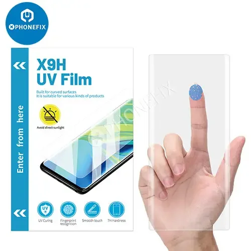 Film souple incurvé UV X9H pour écran de téléphone