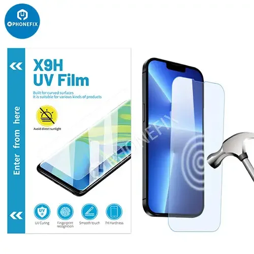Film souple incurvé UV X9H pour écran de téléphone
