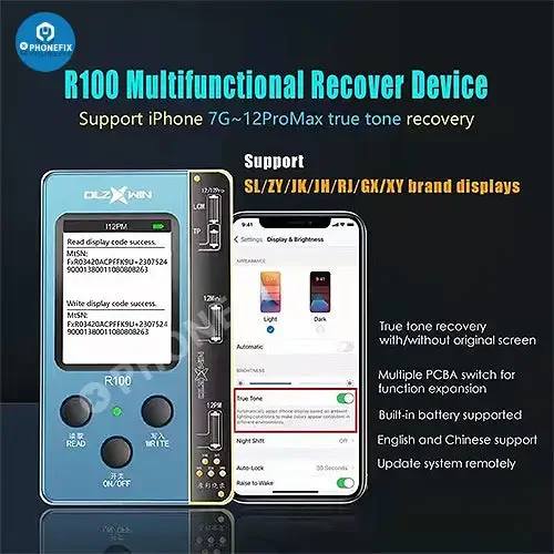 Testeur de récupération True Tone multifonction R200 pour iPhone 8-14 Plus