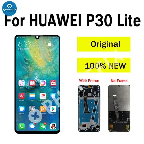 Écran tactile LCD d'origine avec cadre pour Huawei P30 Lite