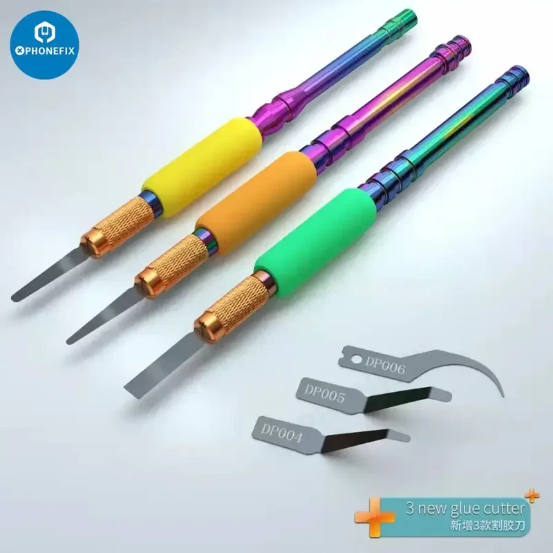 Couteau fantôme Mijing 3 en 1, ensemble de lames et de poignées, outil de retrait de colle IC