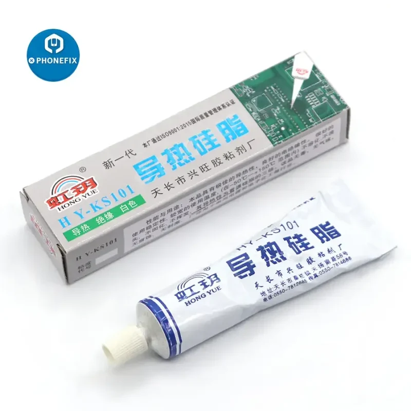 Pâte de graisse silicone thermique, dissipateur thermique, colle conductrice, refroidisseur