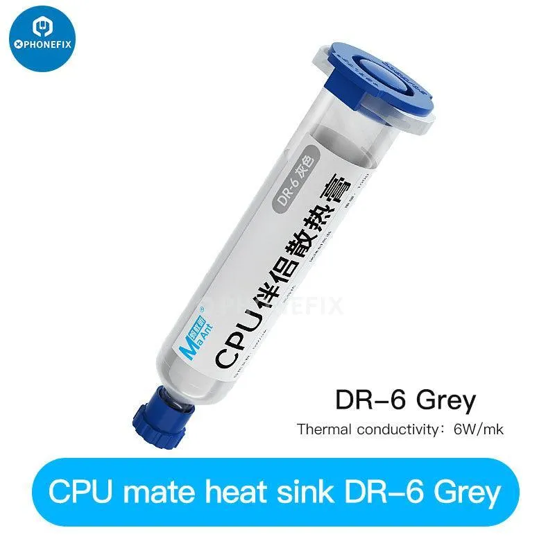 Pâte de graisse silicone thermique, dissipateur thermique, colle conductrice, refroidisseur