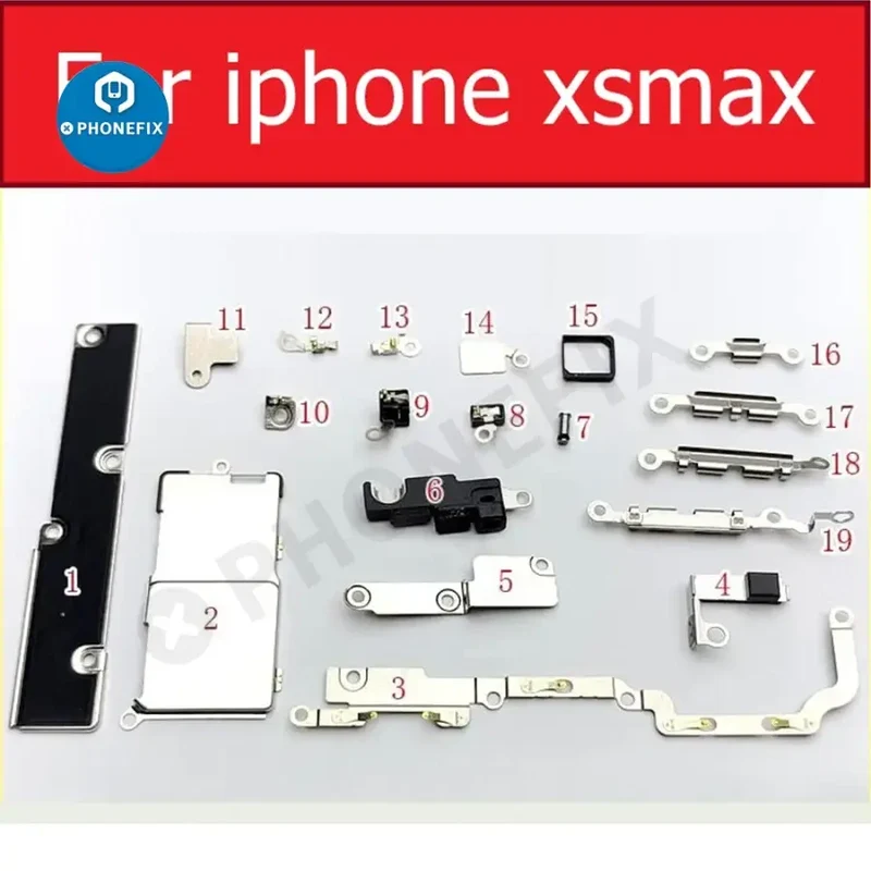 Pour iPhone 6-13 Pro Max Petites pièces intérieures Support en métal de fer Bouclier