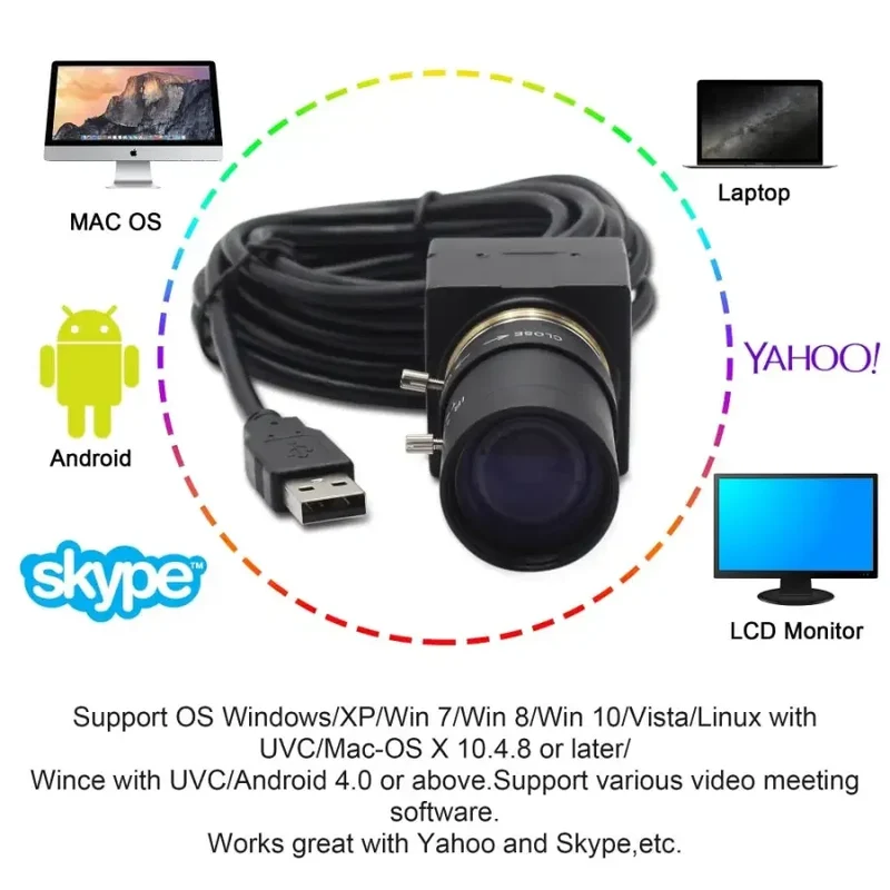 Caméra industrielle USB HD 1080P 100 ips CMOS Webcam haute vitesse OV2710