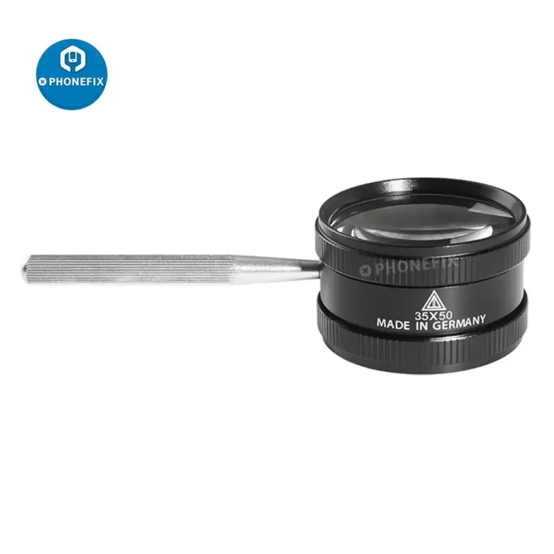 Loupe portable 35X en alliage de zinc pour la lecture et la réparation de téléphones
