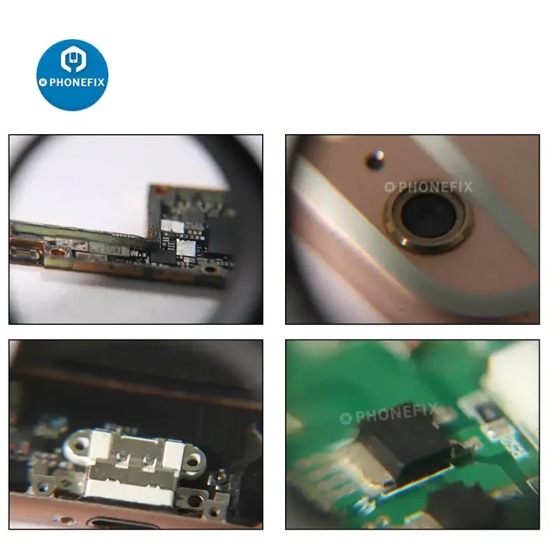 Loupe portable 35X en alliage de zinc pour la lecture et la réparation de téléphones