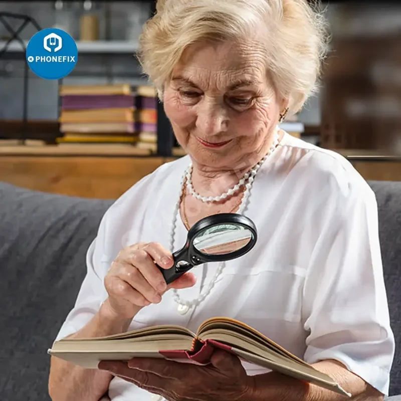 Loupe éclairée SeeZoom 3X 45X pour la lecture, la soudure et l'identification des bijoux