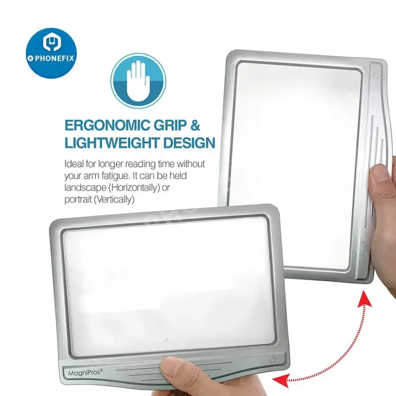 Loupe LED ultra-lumineuse 3X avec éclairage pour lecture et soudage