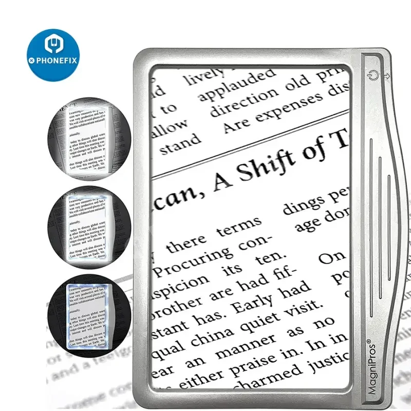 Loupe LED ultra-lumineuse 3X avec éclairage pour lecture et soudage
