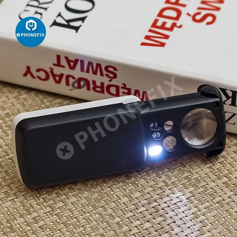 Loupe à main multifonctionnelle portable 30X-60X pour bijoux